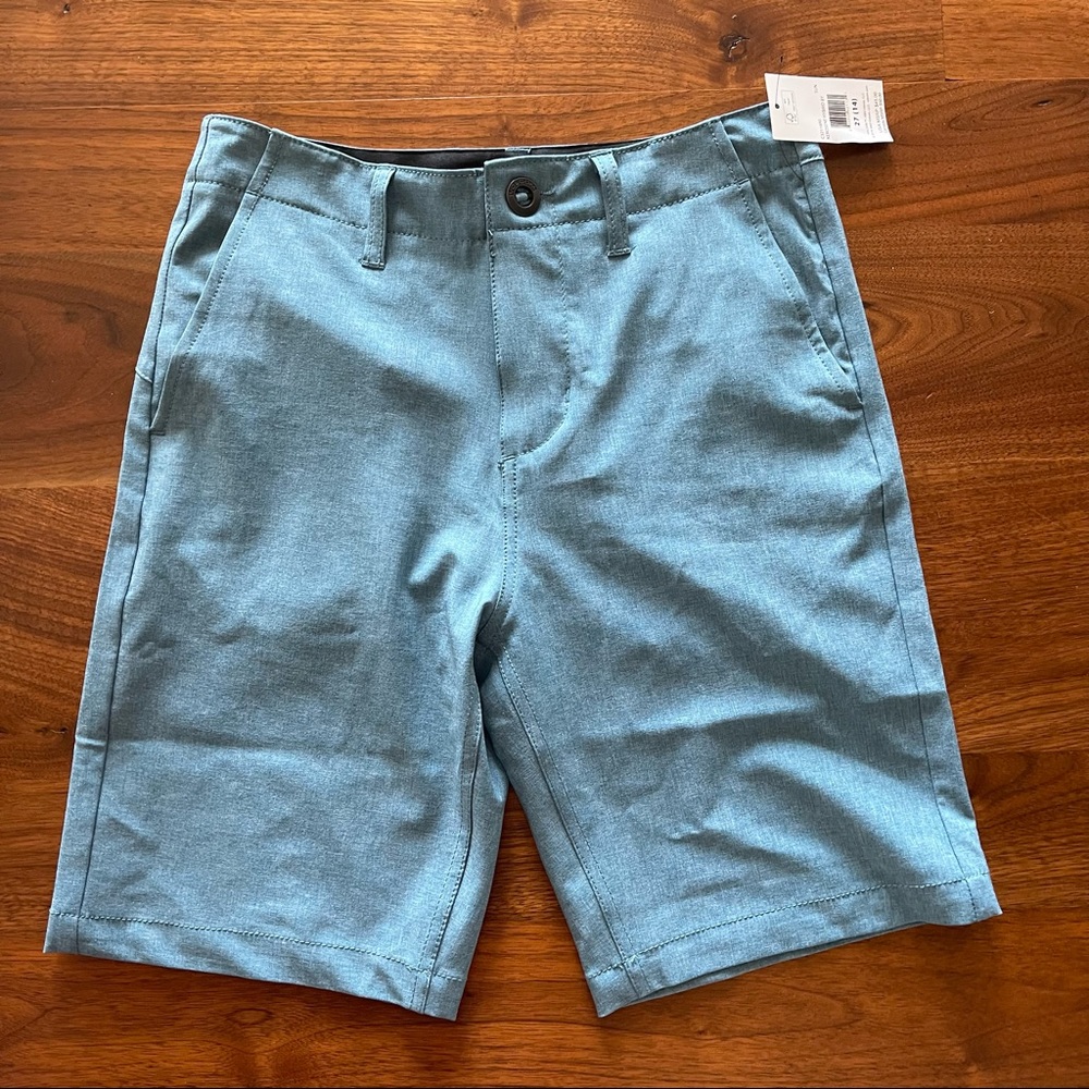 Volcom Boys Static Surf N’ Turf Hybrid Shorts Teal Heather Size 27